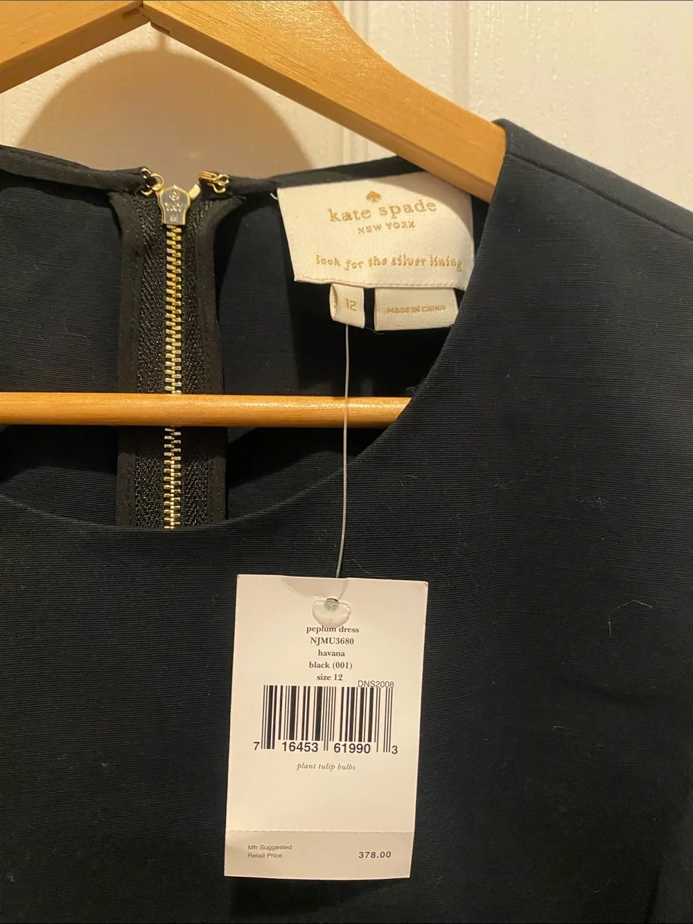 NWT Kate Spade Peplum Dress -12
